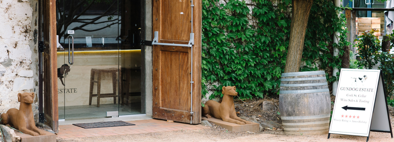 Entrance toGundog Estate celar door 